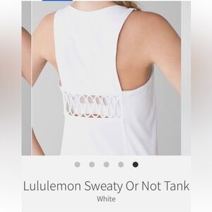 Lululemon Athletica White Tank Top